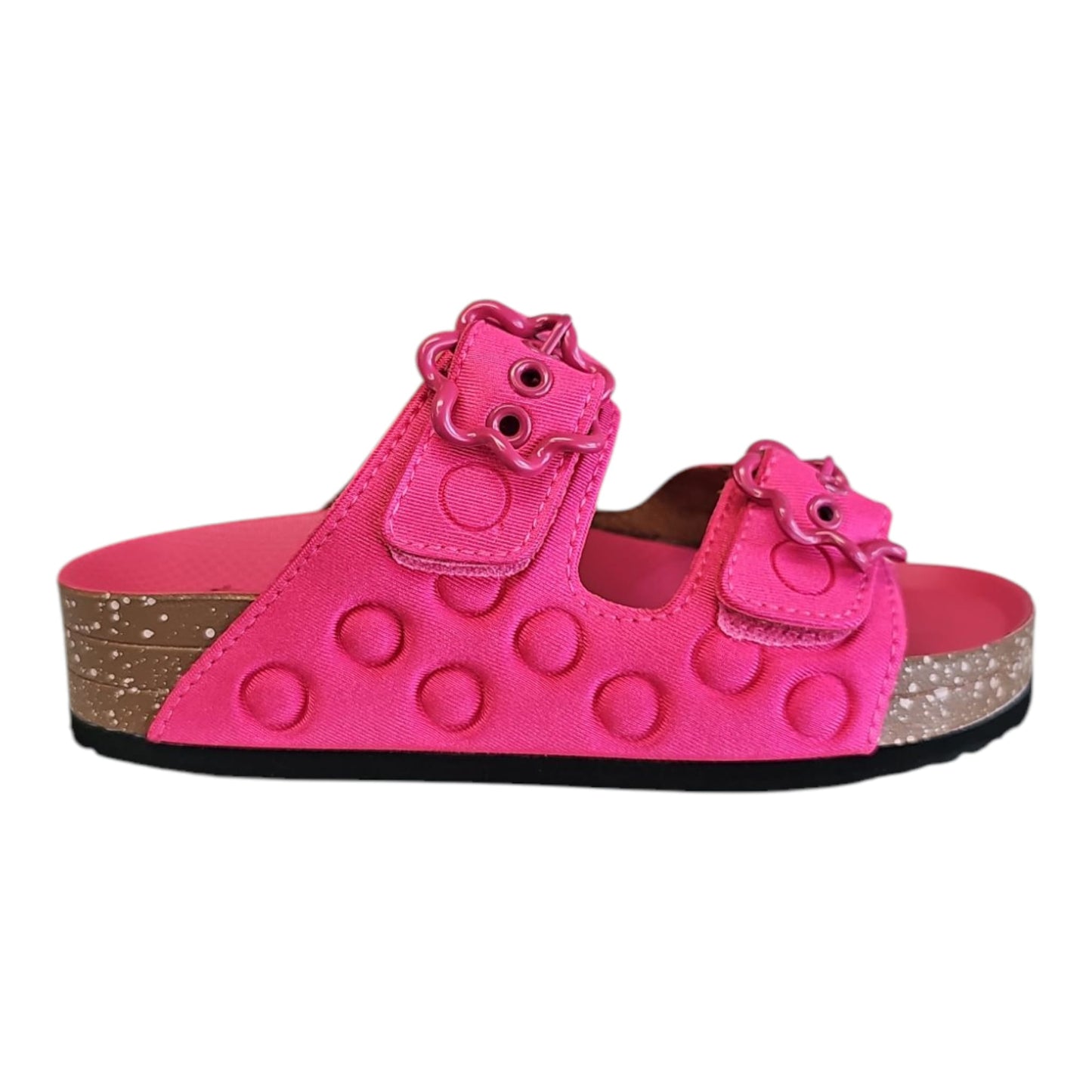 Ciabatte Sabatini donna fucsia con doppio velcro – Memory
