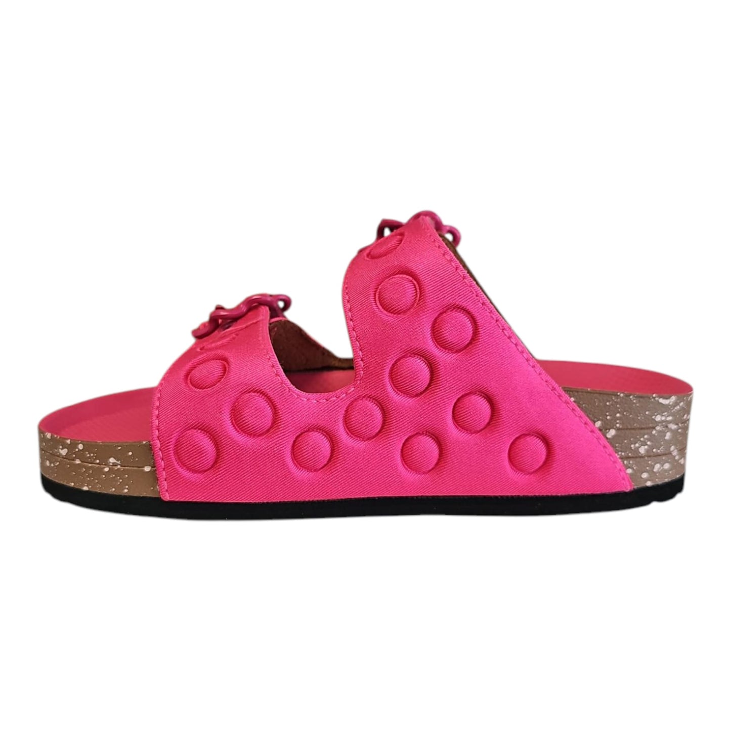 Ciabatte Sabatini donna fucsia con doppio velcro – Memory
