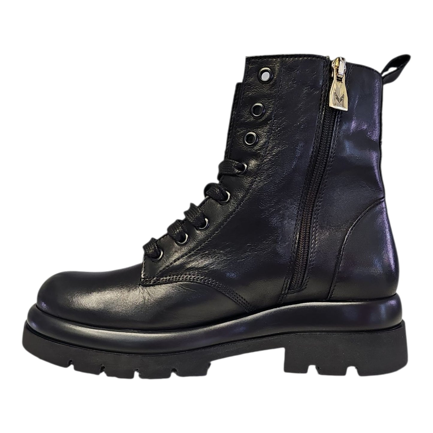 Melluso Anfibi Made in Italy Platform Carrarmato Tomaia Pelle R45385Z