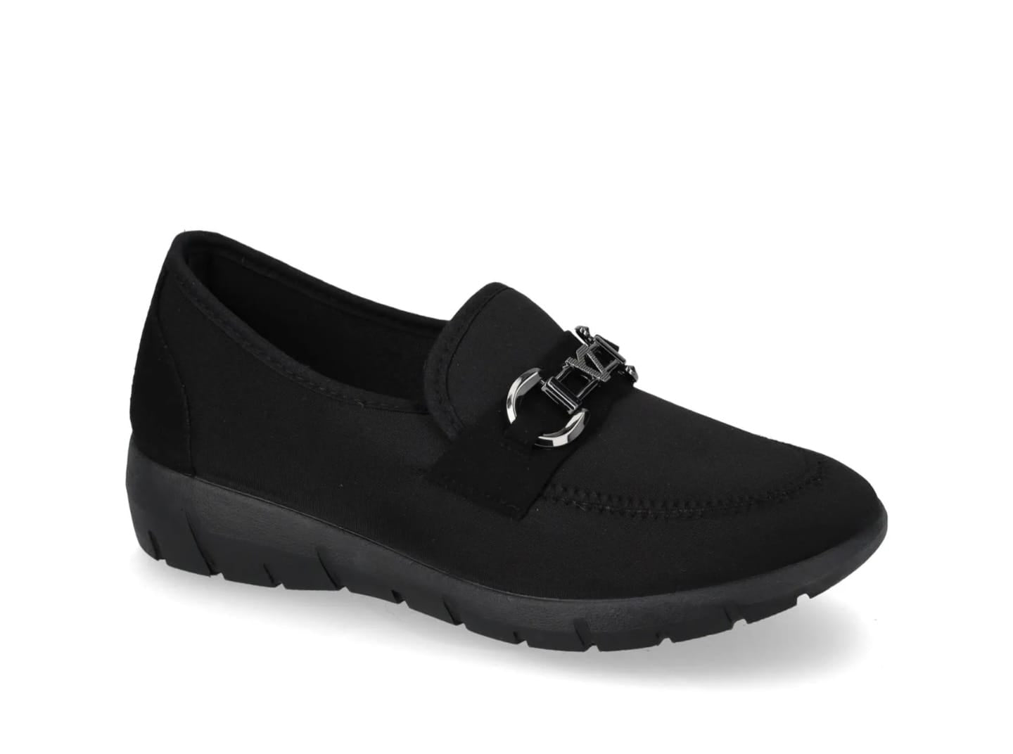 Valleverde – Scarpa Pantofola Donna in Tessuto Elasticizzato con Accessorio Decorativo, Ideale per Alluce Valgo