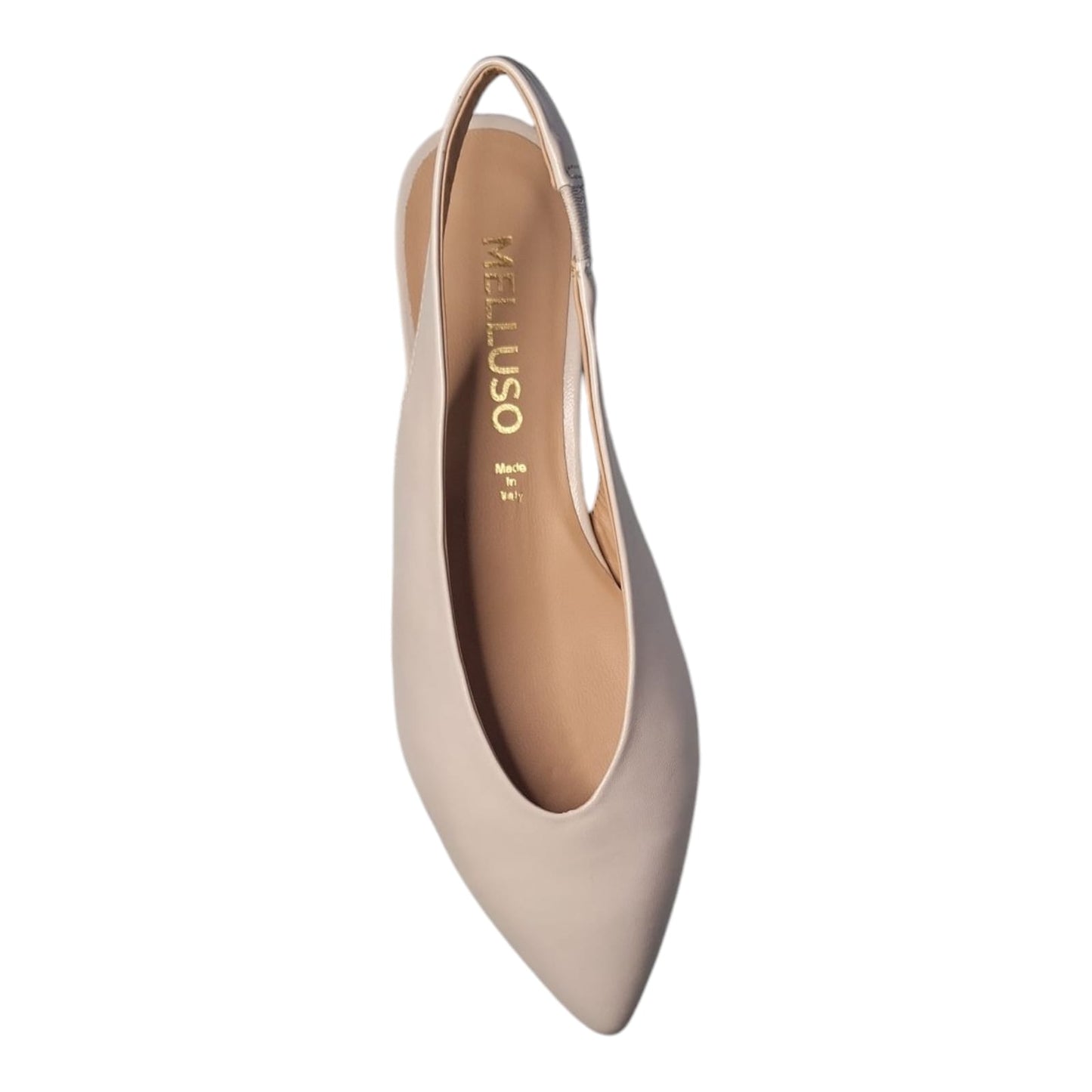 Melluso slingback donna con cinturino in pelle milk D156Z