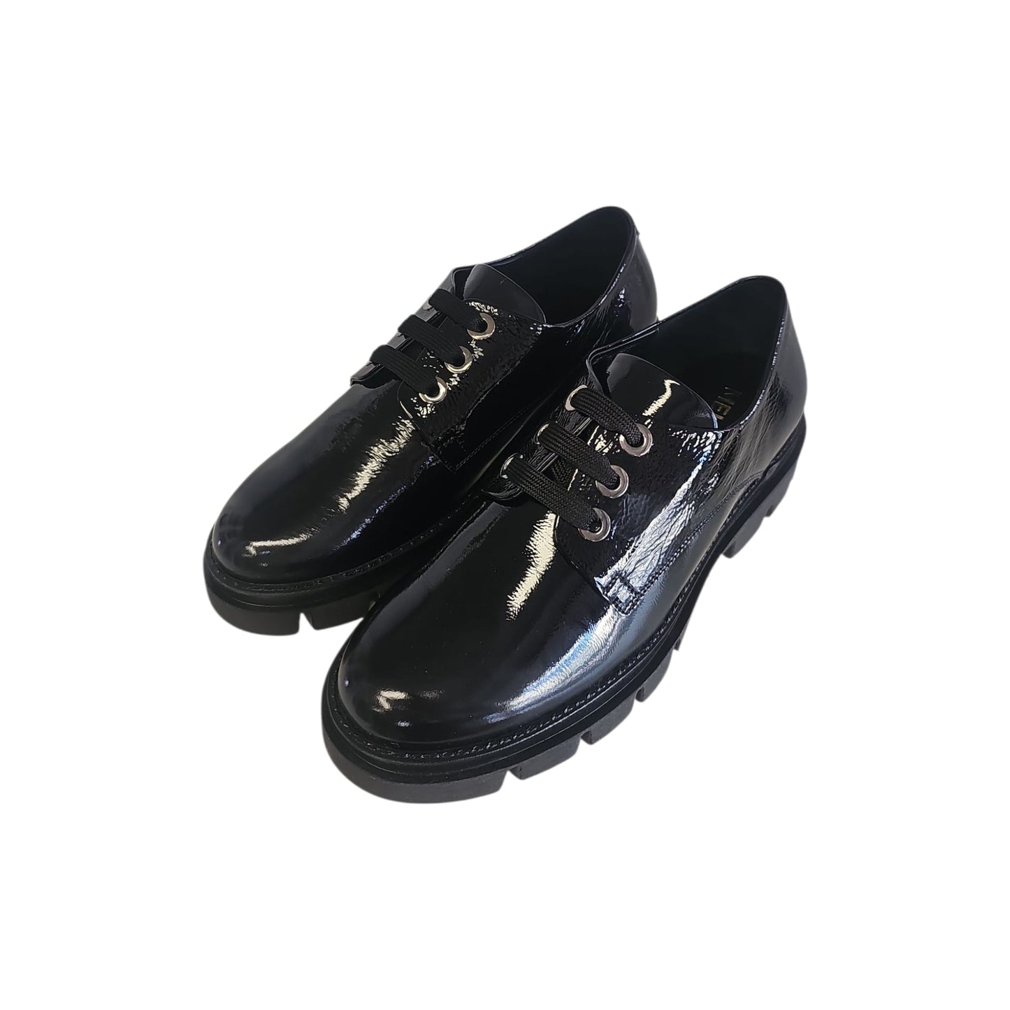 Melluso R45425 stringata in naplak nero linea comfort