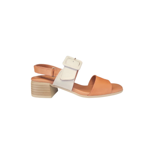 Sandalo Melluso Donna Bimix Coconut Velcro Tacco 4cm Memory Foam