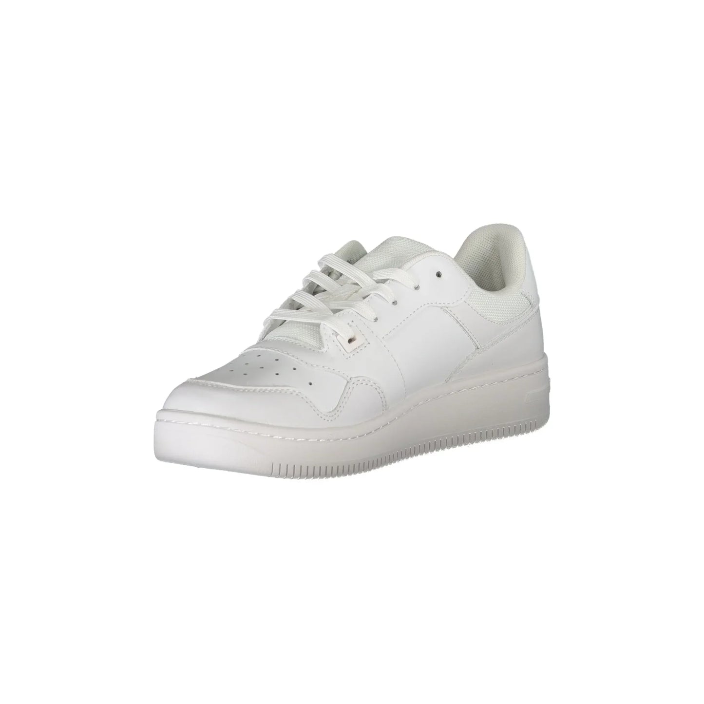 TOMMY HILFIGER Scarpe Sneakers Donna Bianche con Dettagli a Contrasto
