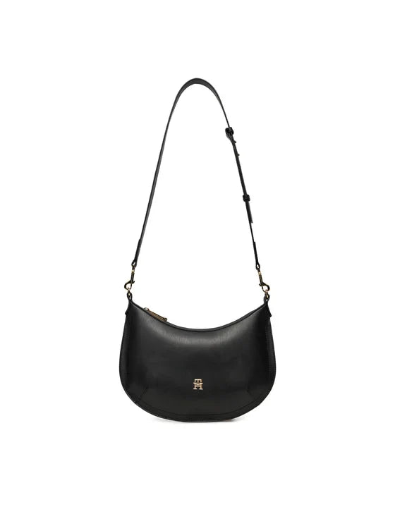 Tommy Hilfiger Borsa Donna Nera con Tracolla Regolabile e Manico Removibile