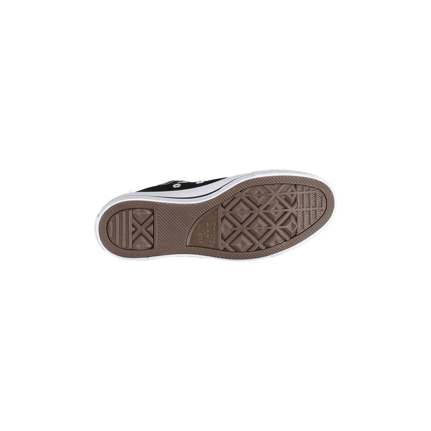 CONVERSE Scarpe Sneakers Donna Nere con Suola a Contrasto