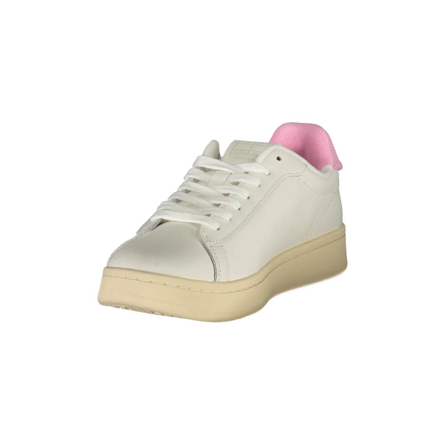 TOMMY HILFIGER Sneakers Donna Bianche con Dettagli Rosa