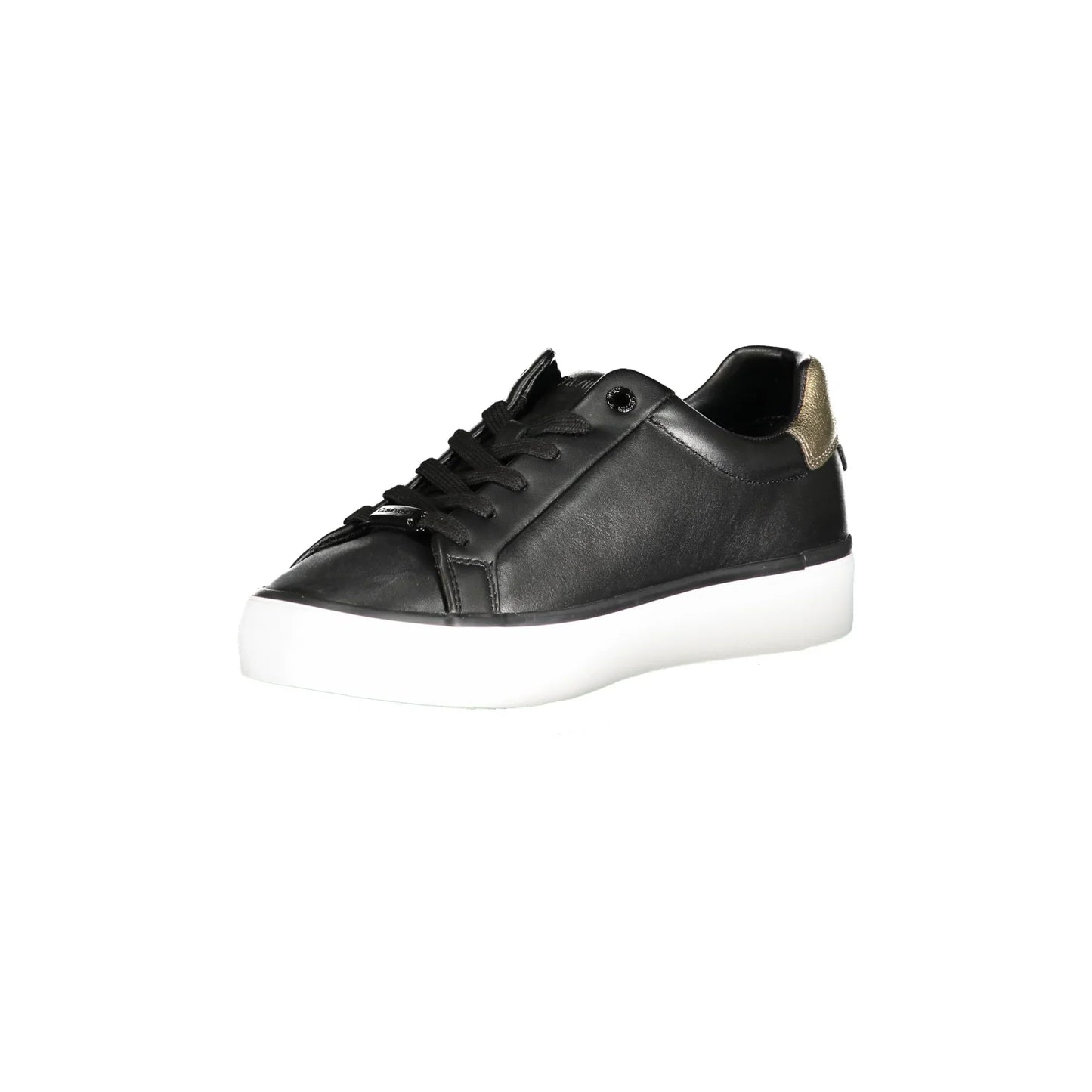 CALVIN KLEIN Scarpe Sneakers Donna Nere con Dettagli a Contrasto