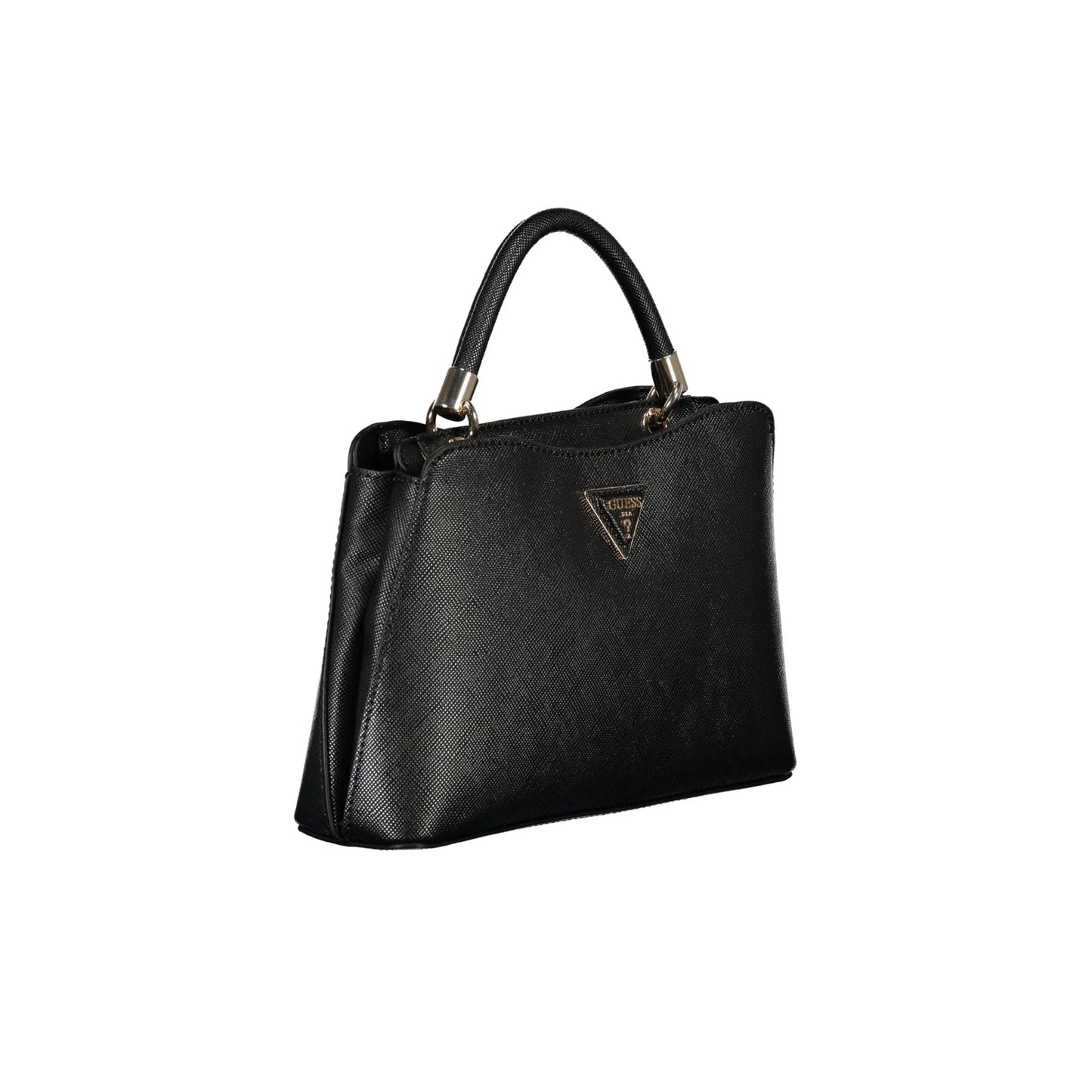 GUESS JEANS Borsa Donna Gizele Nera a Mano con Tracolla Removibile