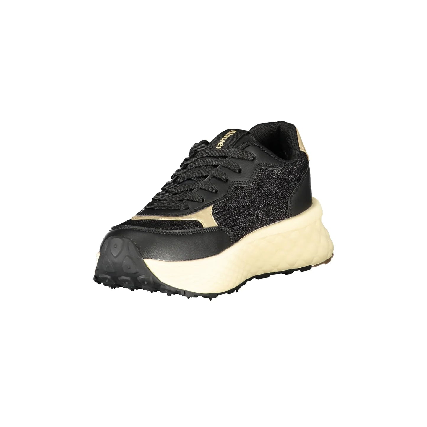 BLAUER Sneakers Donna Nere con Lacci e Dettagli in Oro