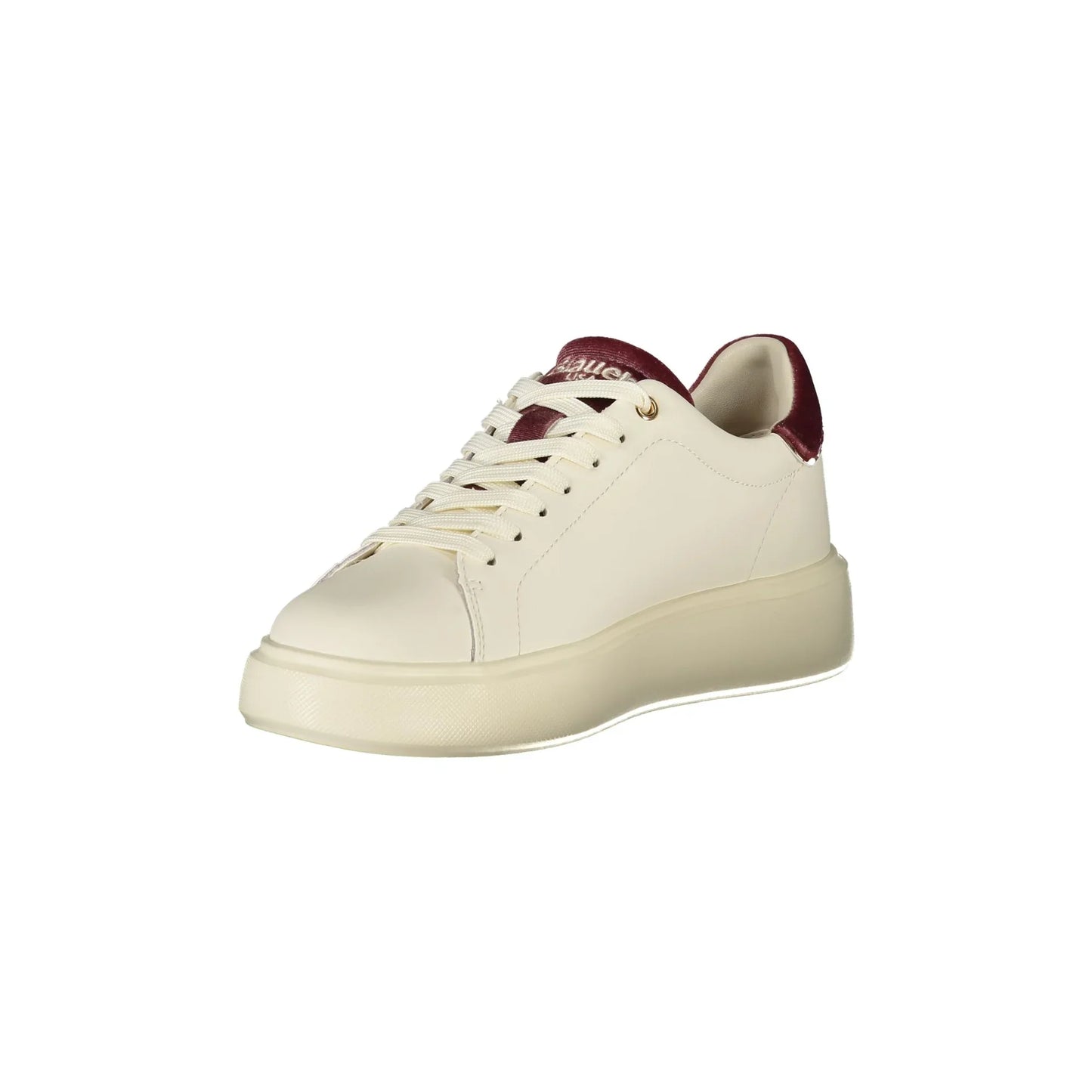 BLAUER Sneakers Donna Bianche con Lacci e Dettagli in Rosa Antico