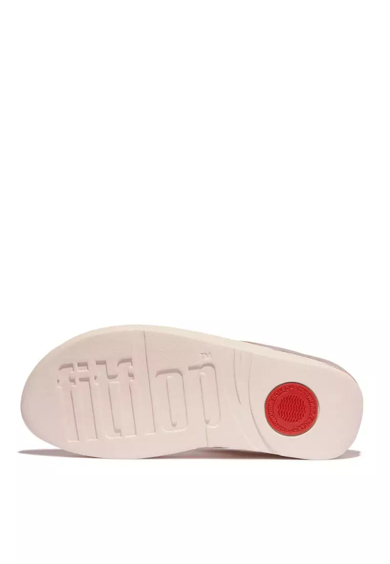 Fitflop Fino ciabatta Glitterdust Metallic Toe-Post nude rose