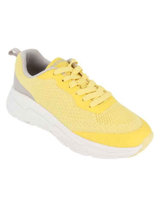 Hergos H3800 – Sneaker Donna Tessuto Tecnico Giallo e Grigio
