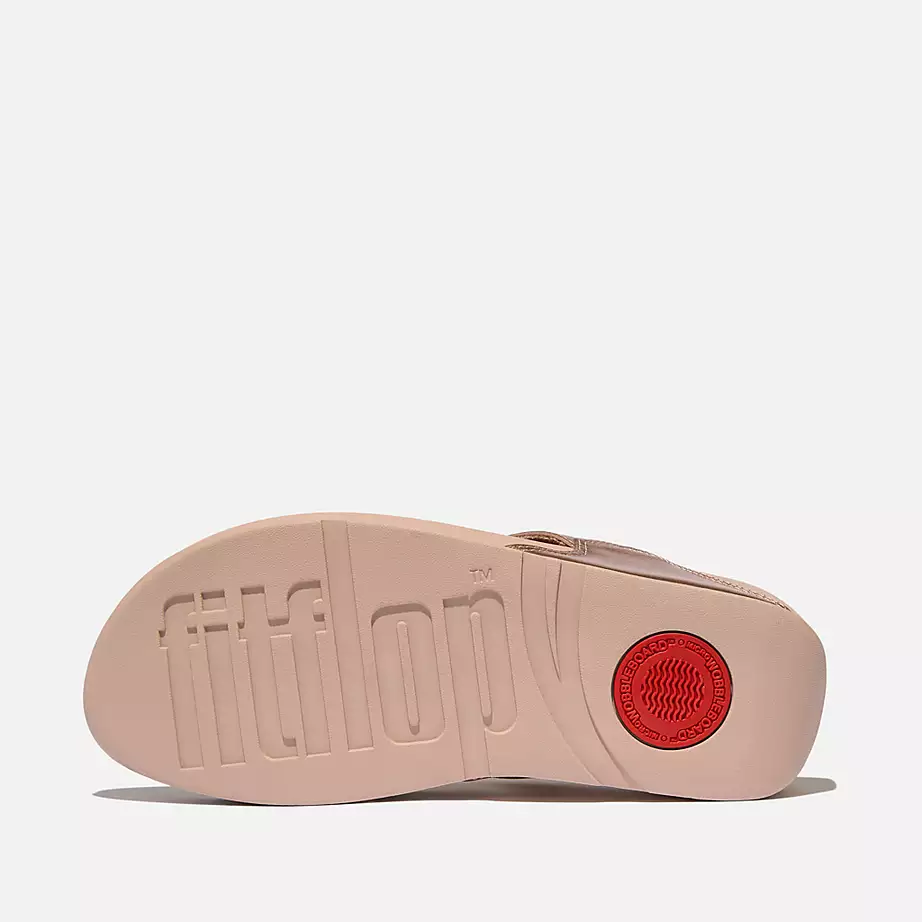 FitFlop LULU Sandali Infradito In Pelle - Rose Gold