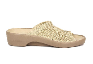 Arcopedico 1301 Ciabatta In Knitted Classic Aperta SPLASH 04 beige