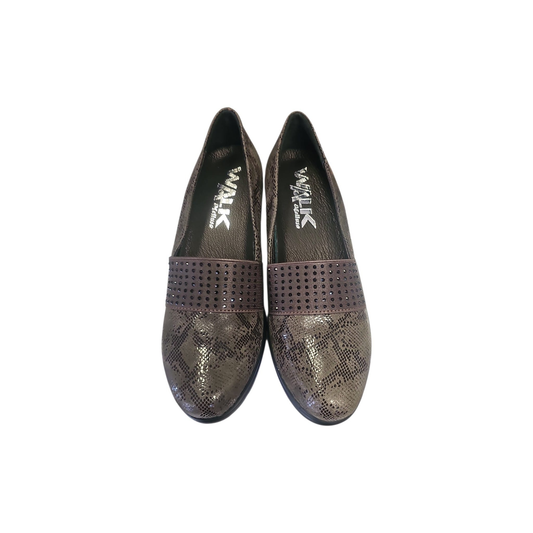 Scarpe donna Melluso testa di moro con fascia decorata, vista dall’alto