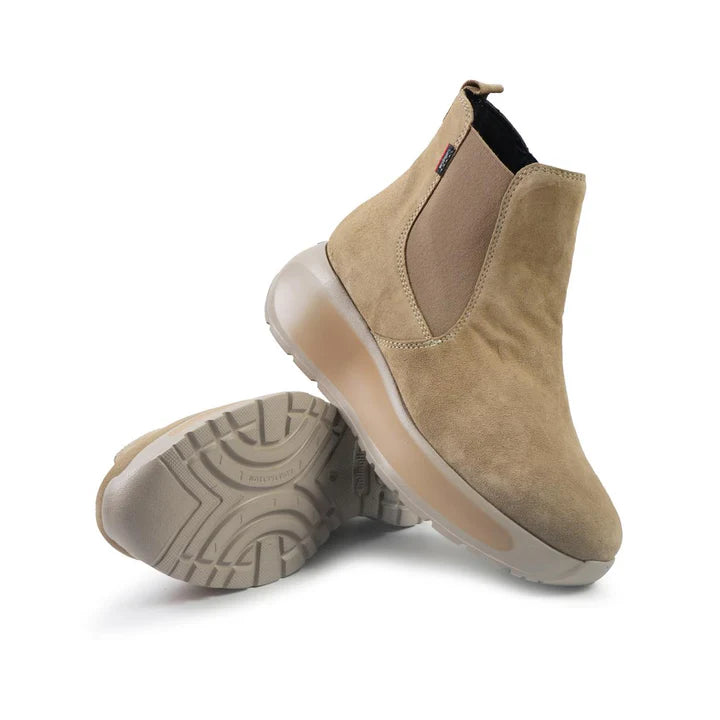 Callaghan Stivaletti Chelsea Donna con Zeppa in Camoscio Corda 61607