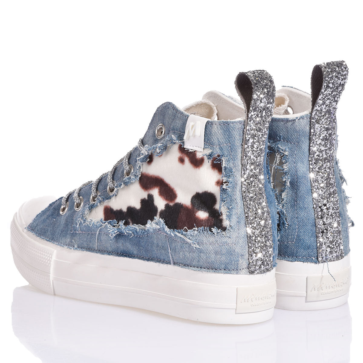 Mimanera Airlines Platform Denim Cow