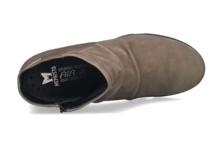 Mephisto Rezia – Stivaletto donna Ice Brown in pelle scamosciata
