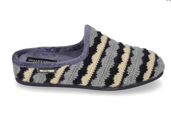Valleverde Ciabatta donna con pattern e sottopiede in peluche 26252