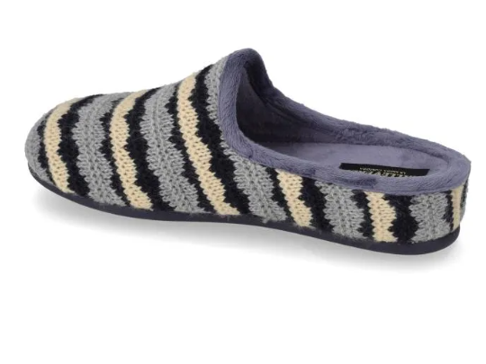 Valleverde Ciabatta donna con pattern e sottopiede in peluche 26252