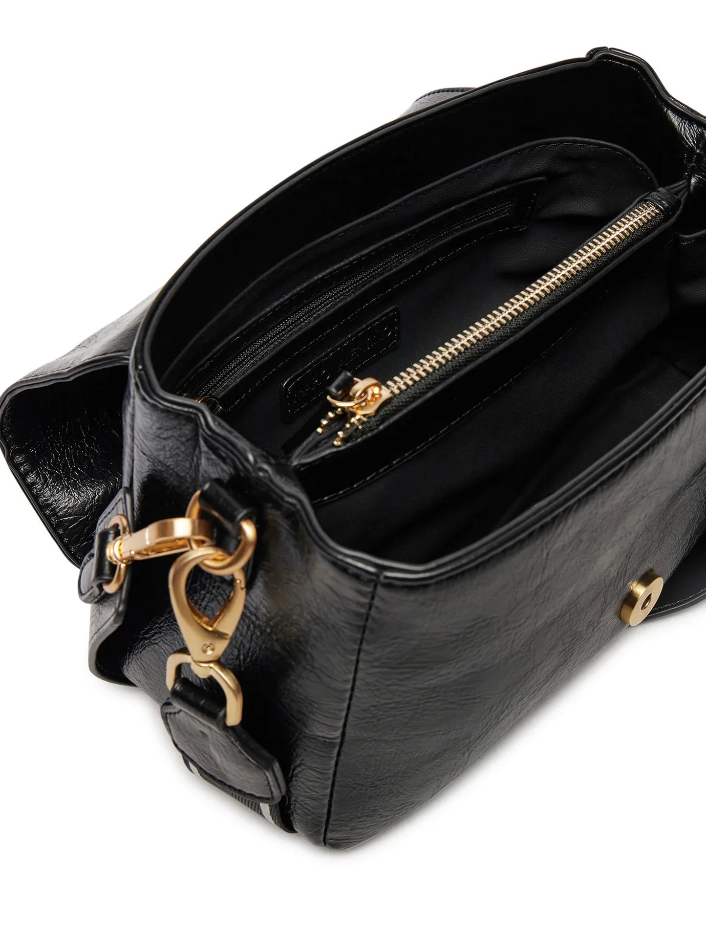 VALENTINO BAGS Borsa Donna Nera a Spalla con Tracolla e Doppio Scomparto