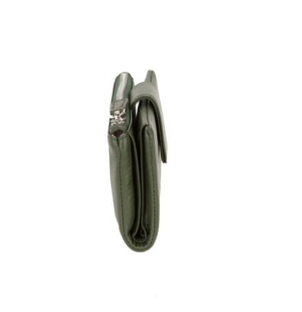 PELLETTERIA VENETA PFV0018 – Portafoglio Donna in Vera Pelle con Porta Carte Rimovibile ROSSO