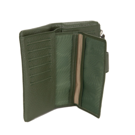 PELLETTERIA VENETA PFV0019 – Portafoglio Donna in Vera Pelle con Porta Carte Rimovibile