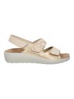 Melluso Sandalo Donna beige con Zeppa e Strass