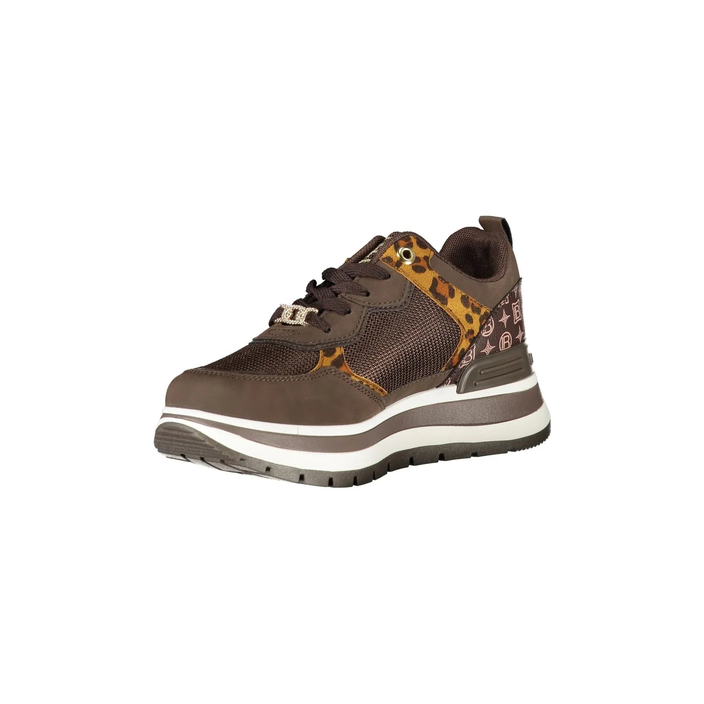 LAURA BIAGIOTTI Sneakers Donna Marroni con Lacci e Plateau 5 cm