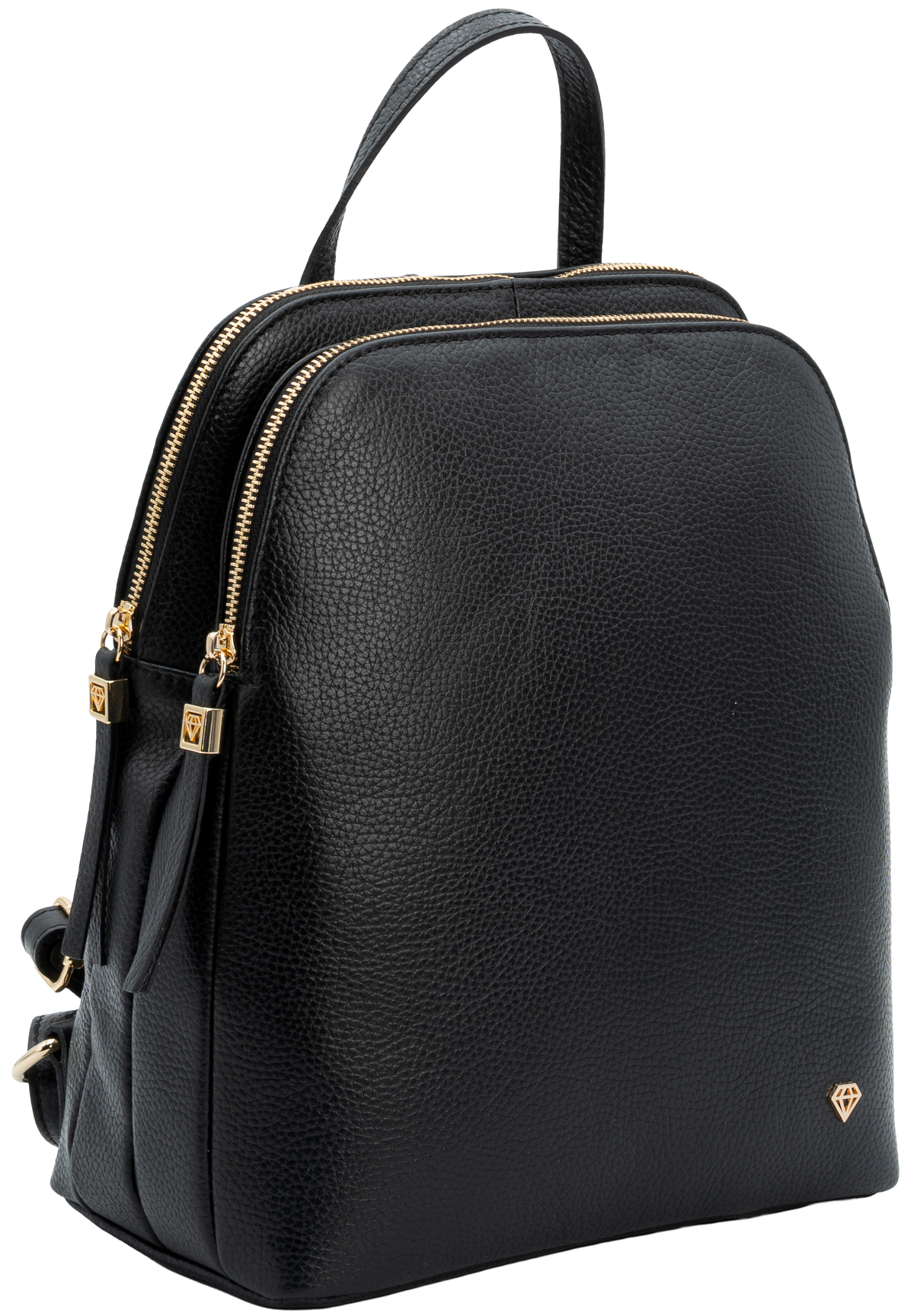 Zaino donna in pelle nera Caleidos CA115-49