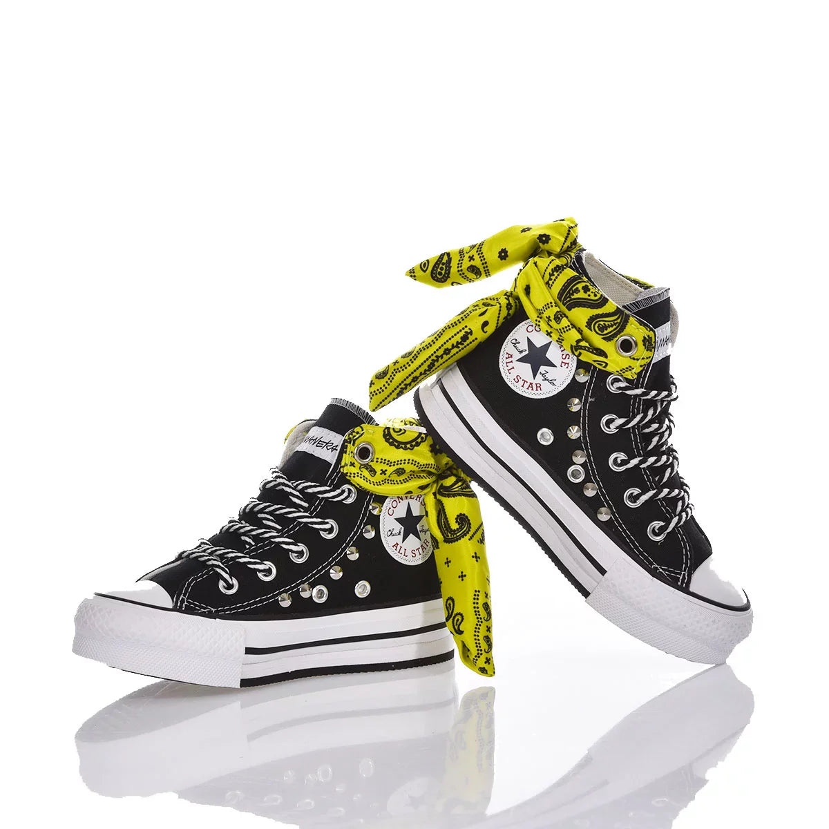 CONVERSE JUNIOR PLATFORM YELLOW BANDANA