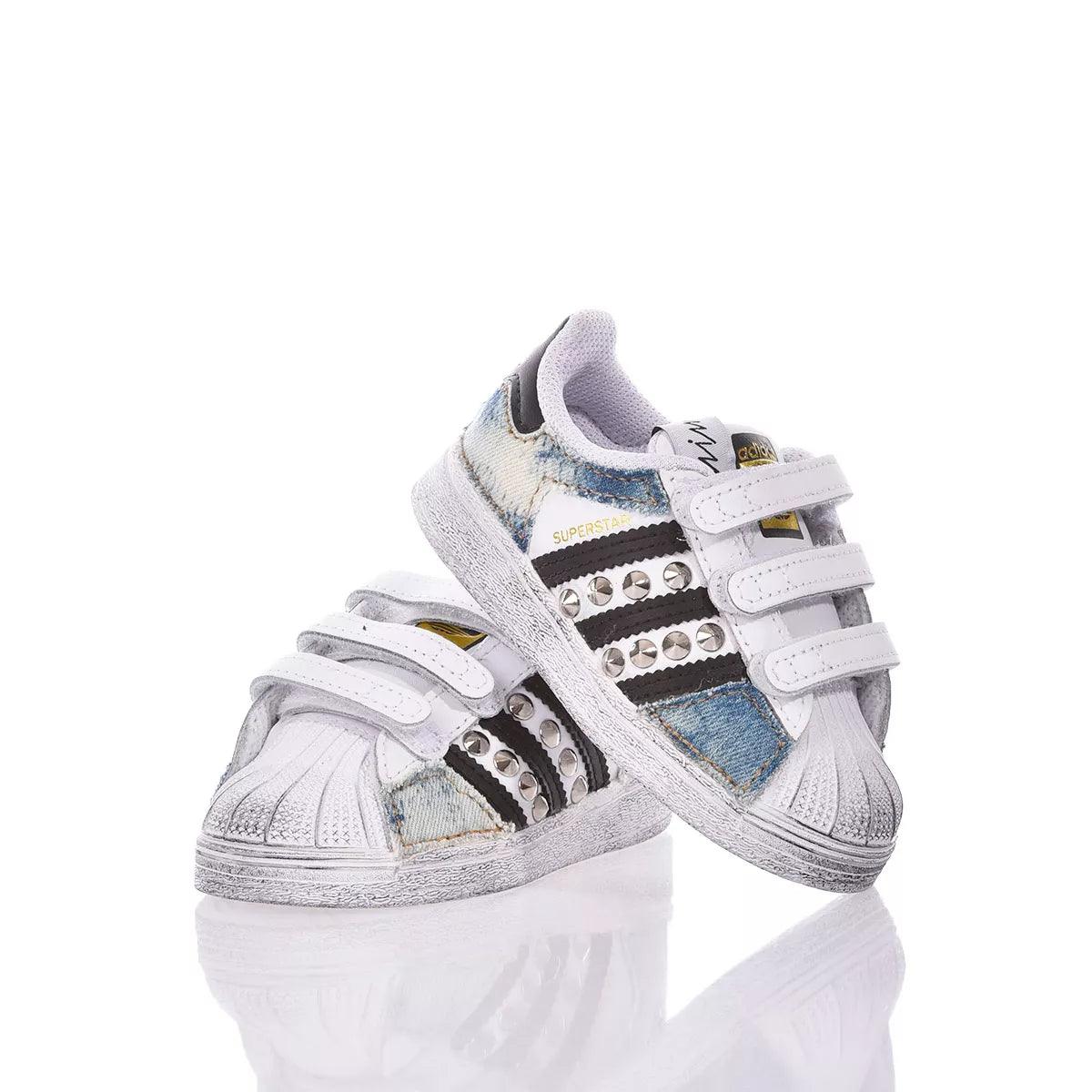 Adidas Superstar Baby Indigo Bleached