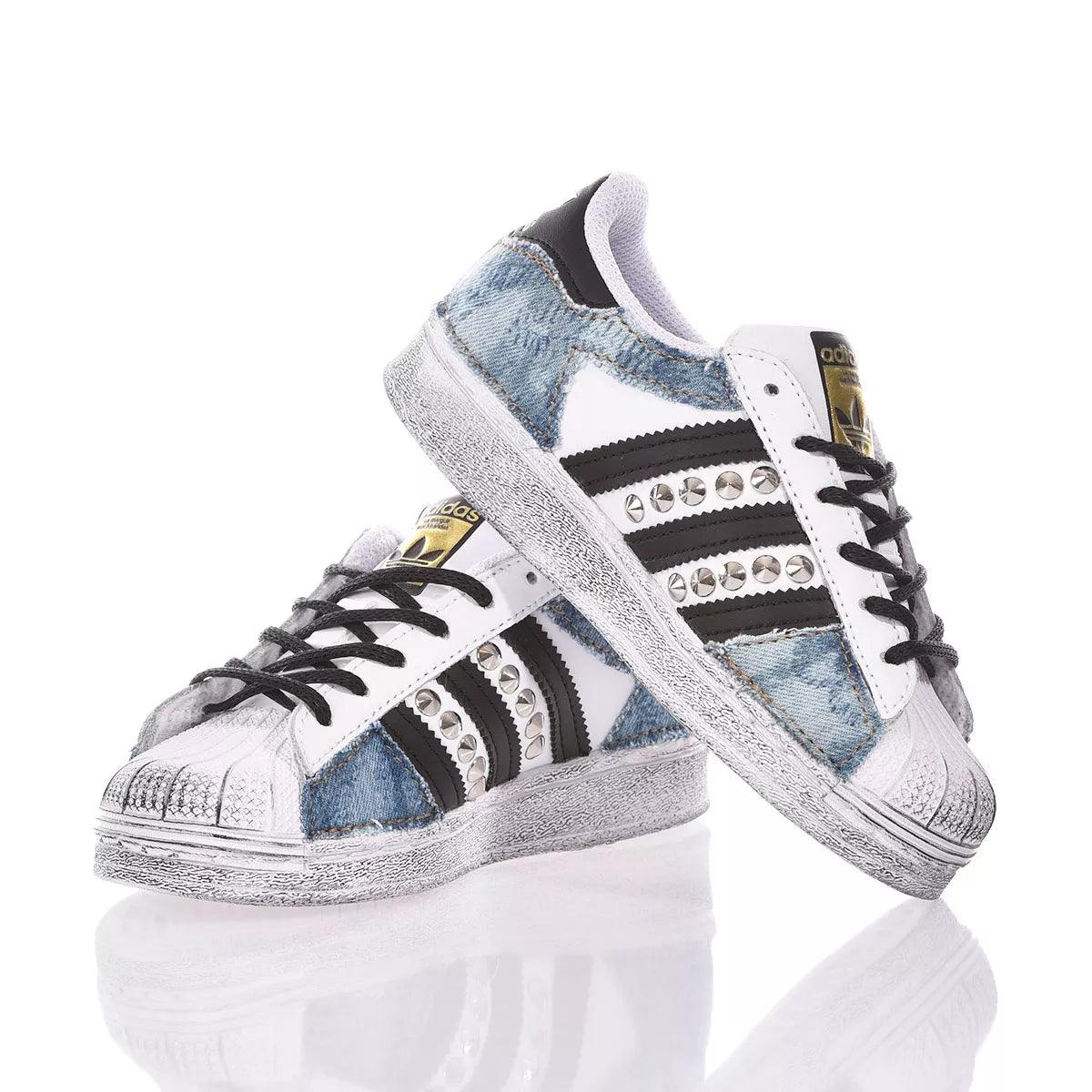 Adidas Superstar Junior Indigo Bleached