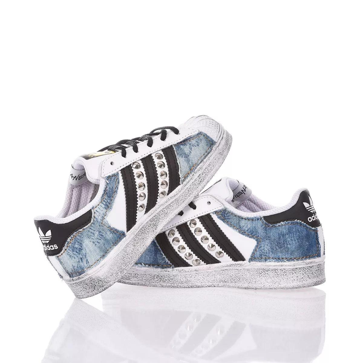 Adidas Superstar Junior Indigo Bleached