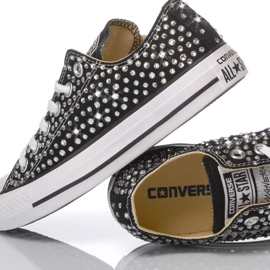 Converse Swarovski Black Ox