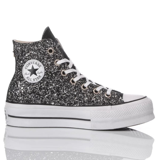 Converse Platform Glitter Nero