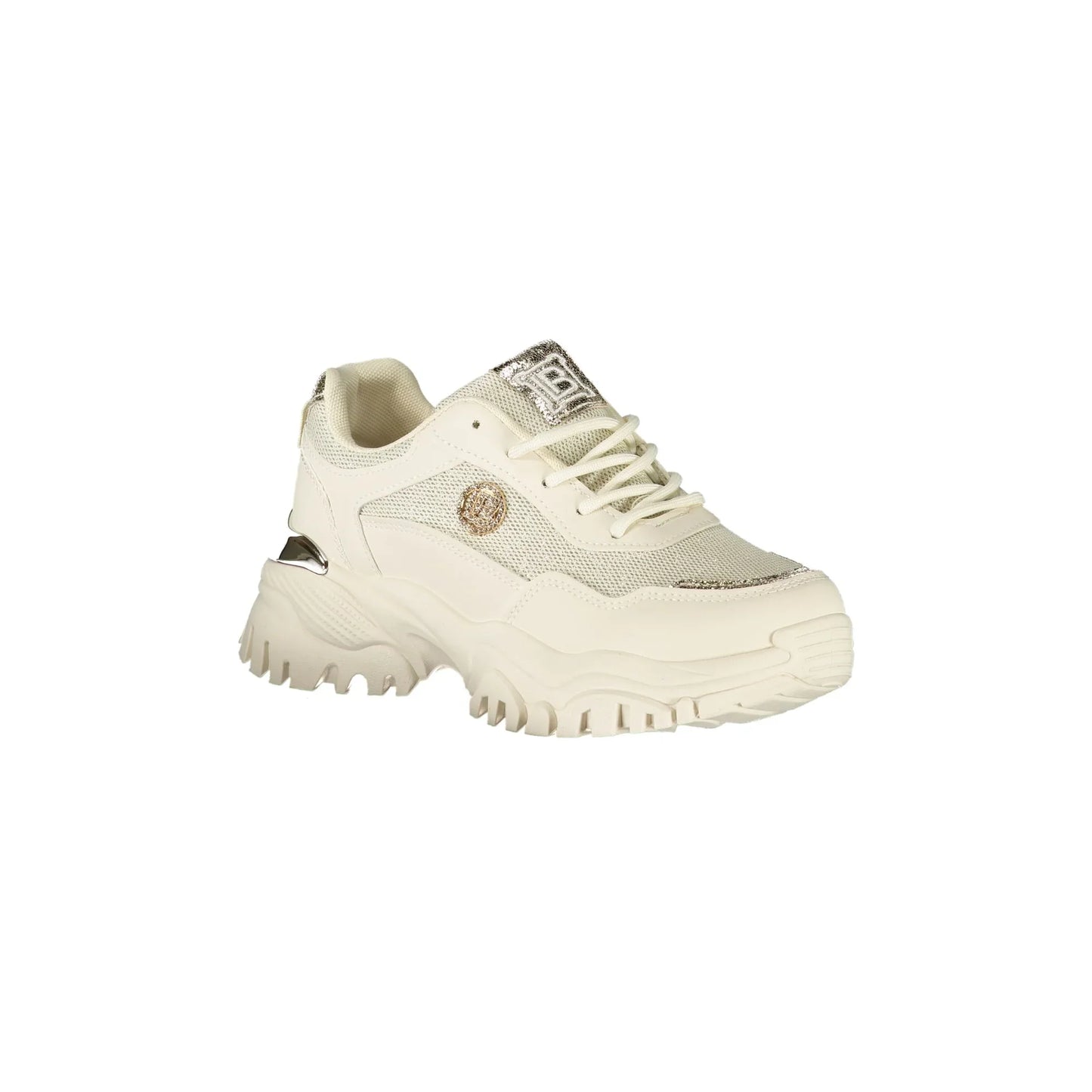 LAURA BIAGIOTTI Sneakers Donna Beige con Lacci e Dettagli Logo