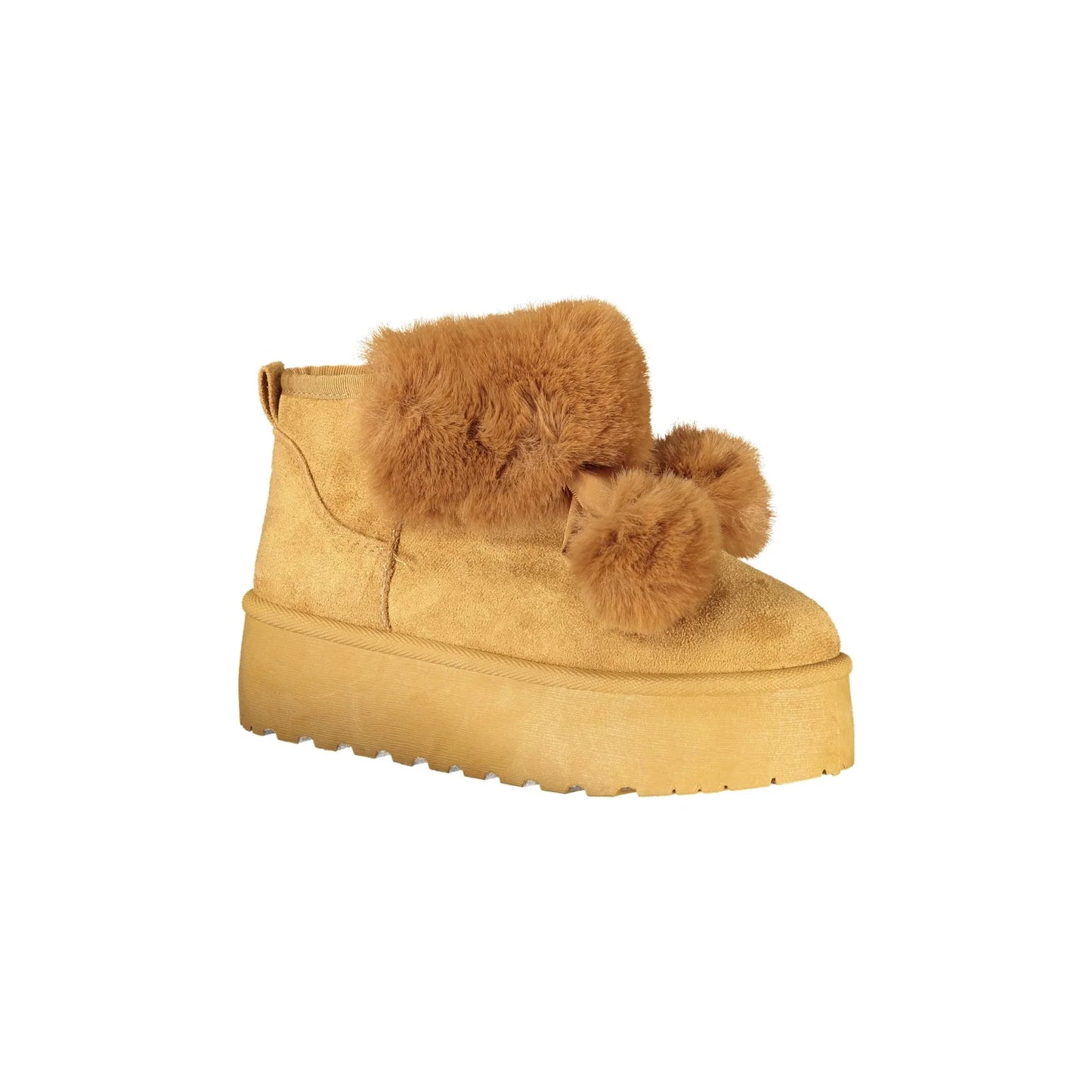 LAURA BIAGIOTTI Stivaletti Donna Marroni con Pelo e Pom Pom