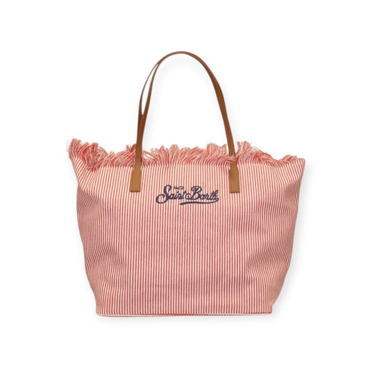 BORSA CITYBAG BIANCA E ROSSA