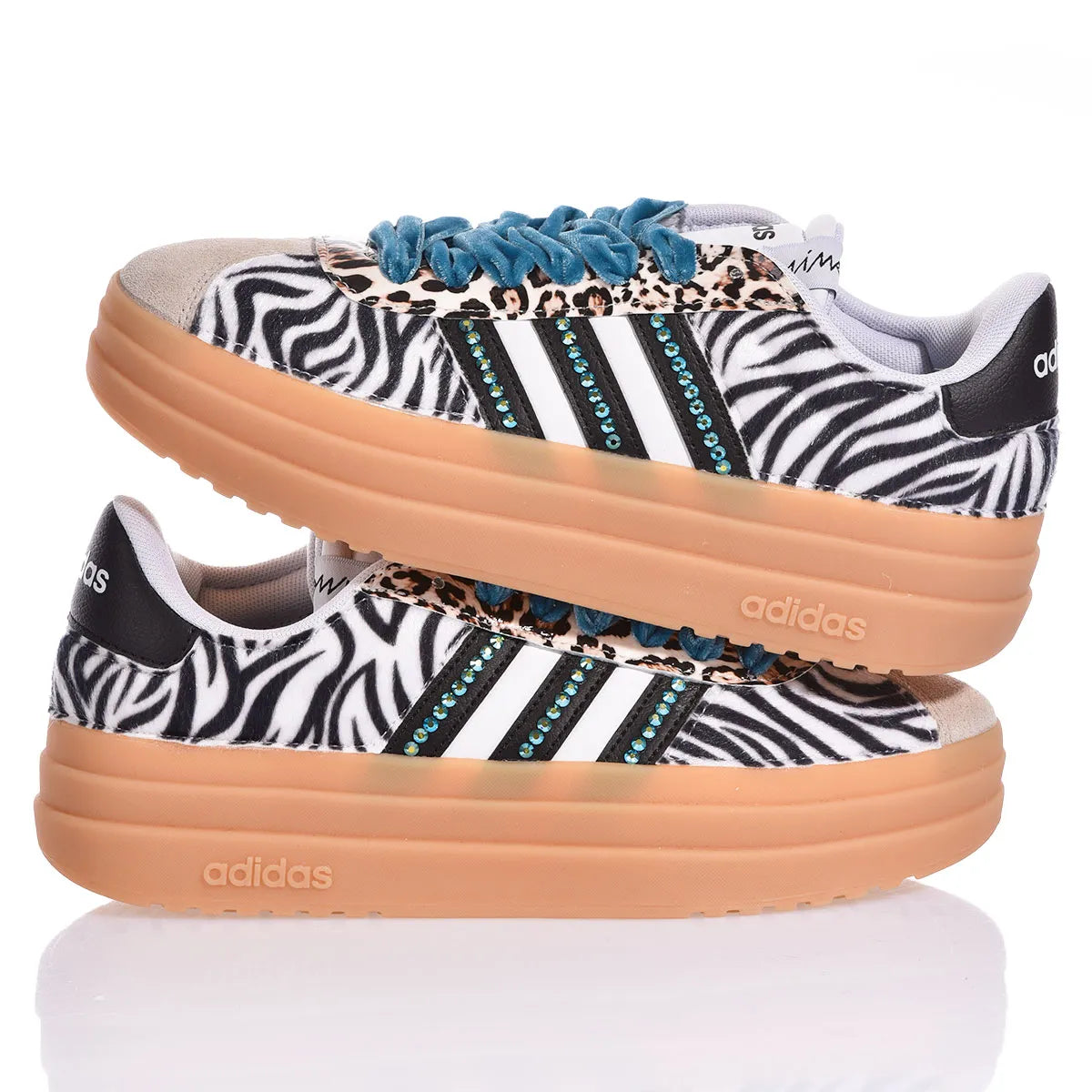 Adidas Bold Zebra Teal