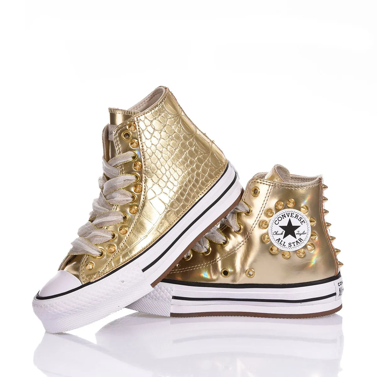 Converse Junior Croco Gold