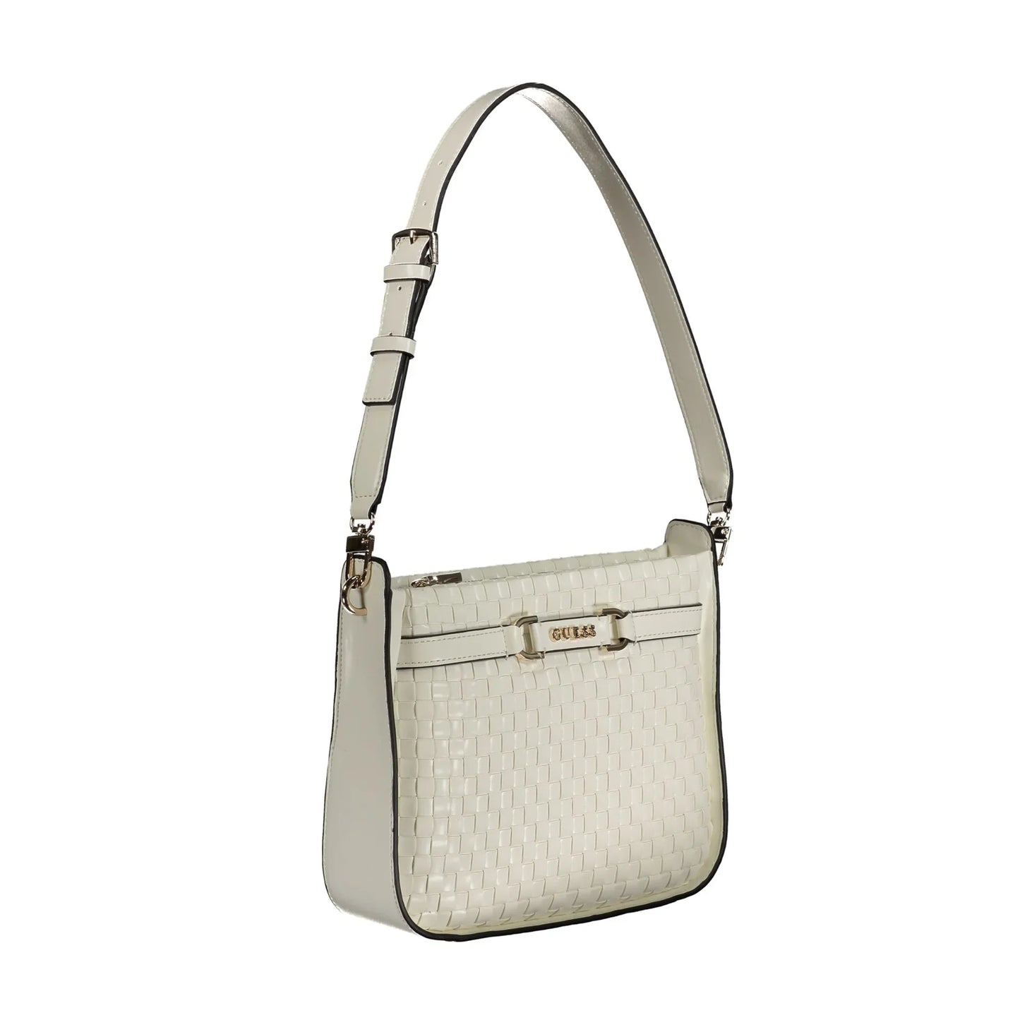 GUESS JEANS Borsa Donna MAJKA Bianca con Manico Regolabile