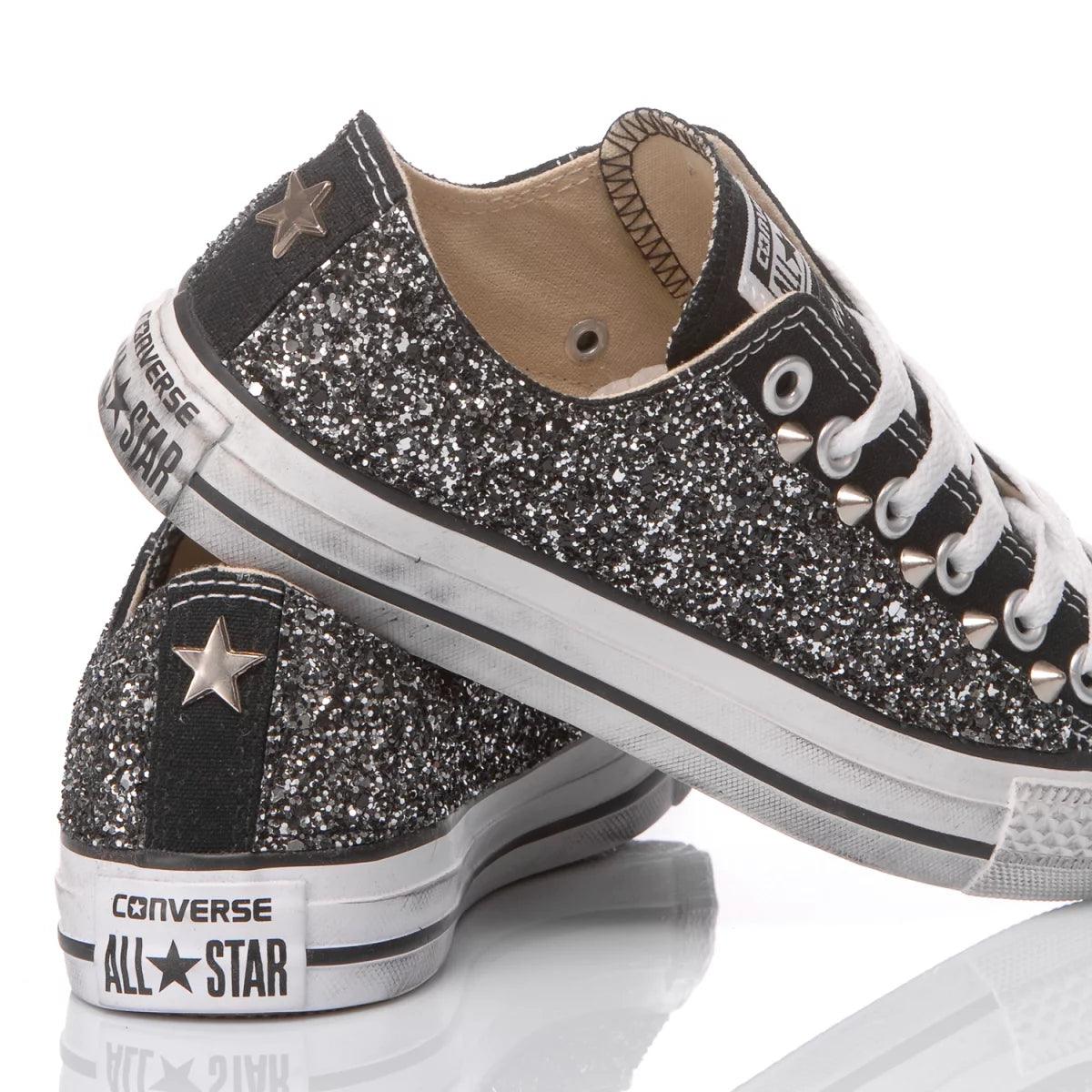 Converse Glitter Black Ox