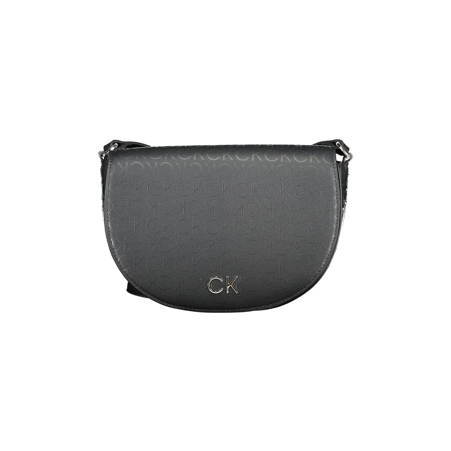 Calvin Klein Borsa Donna a Tracolla Nera con Tasca Interna e Chiusura a Magnete