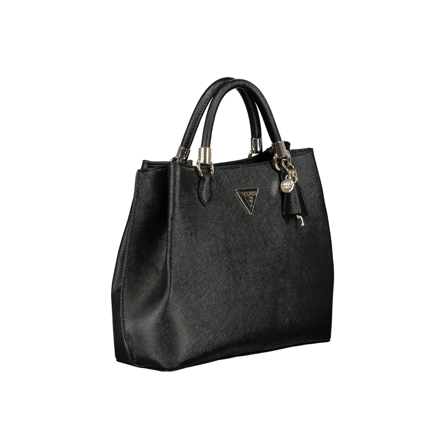 Guess Jeans Borsa Donna Nera Gizele con Tracolla e Doppi Manici