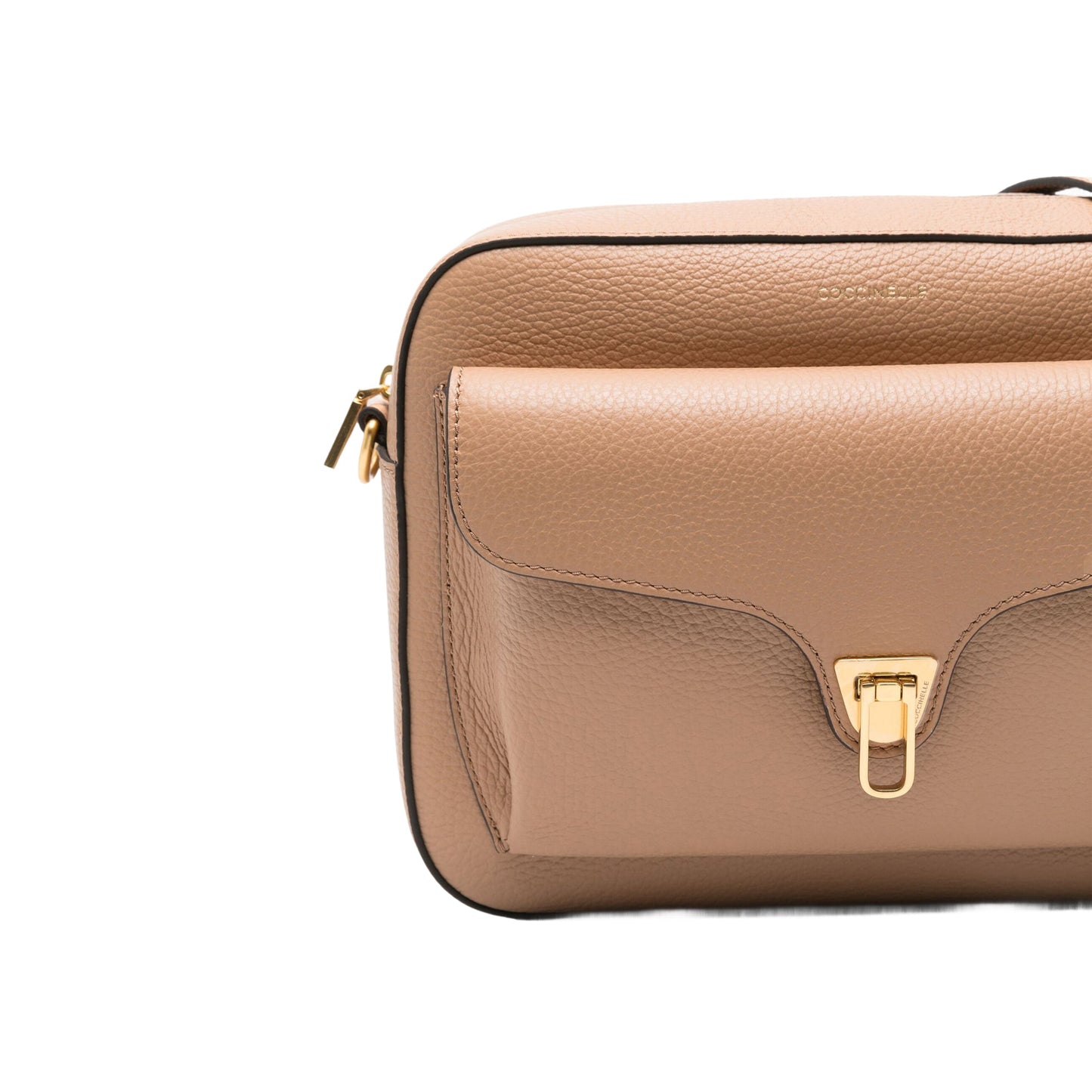 COCCINELLE Borsa Donna a Tracolla Marrone, In Vera Pelle, Beat Soft Media