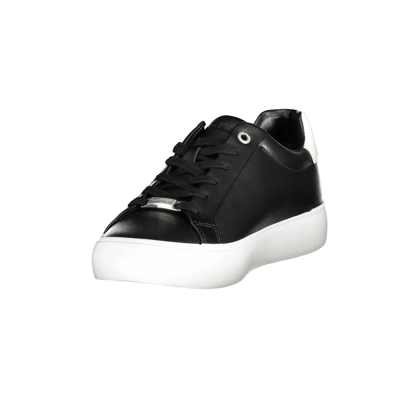 CALVIN KLEIN Scarpe Sneakers Donna Nere con Dettagli a Contrasto e Logo