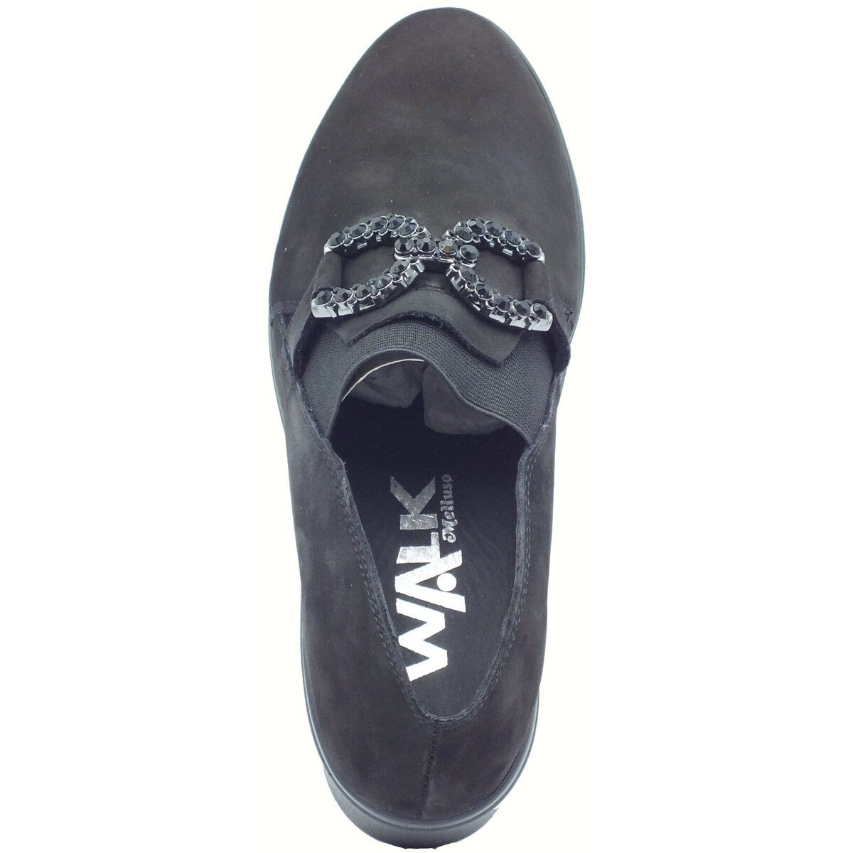 Melluso Mocassino comodo donna in morbida pelle nero k53018