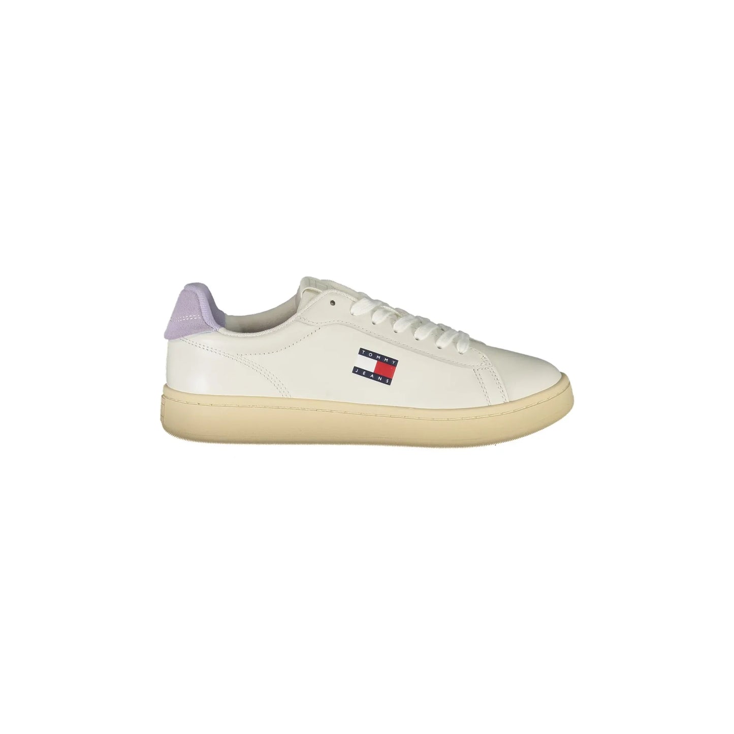 TOMMY HILFIGER Sneakers Donna Bianche con Dettagli in Glicine
